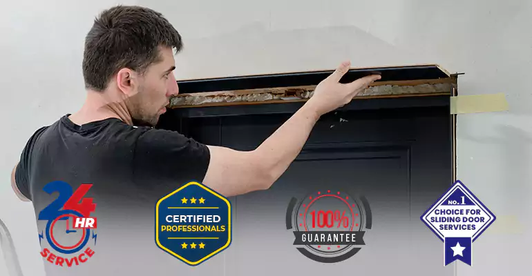 Wood Door Crack and Hole Repair in Miami Gardens
